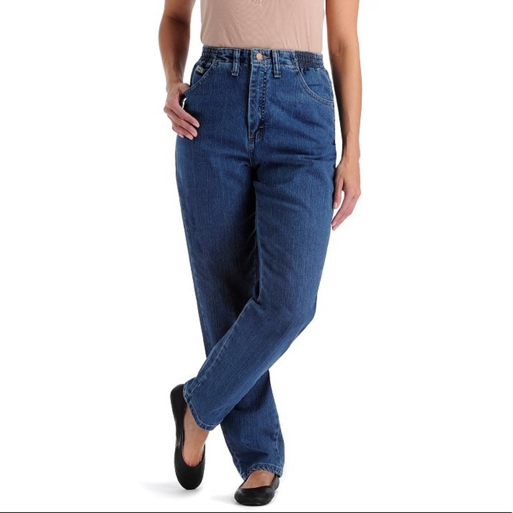 Womens Riders Lee Jeans Elastic Waist Perfect! 16P
